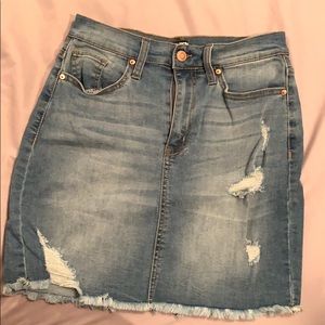 Fashion Nova denim mini skirt